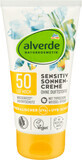 Alverde Naturkosmetik Crema per pelli sensibili con protezione solare SPF50, 75 ml