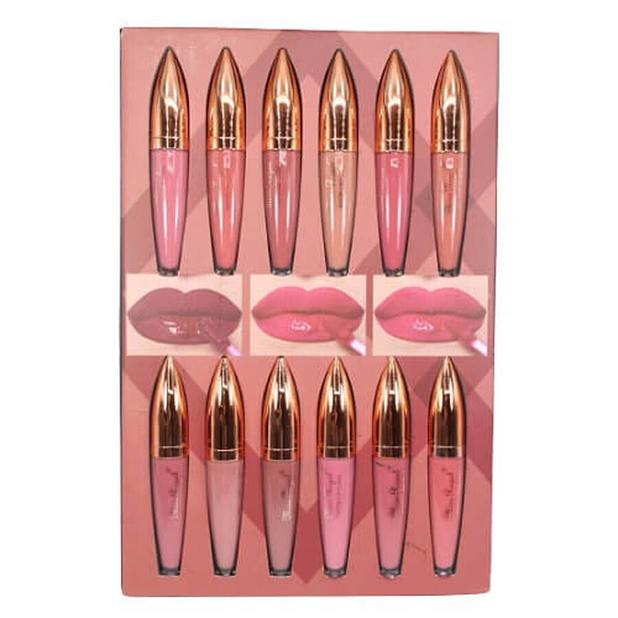Set van 12 Miss Royal Matte Lipglosses