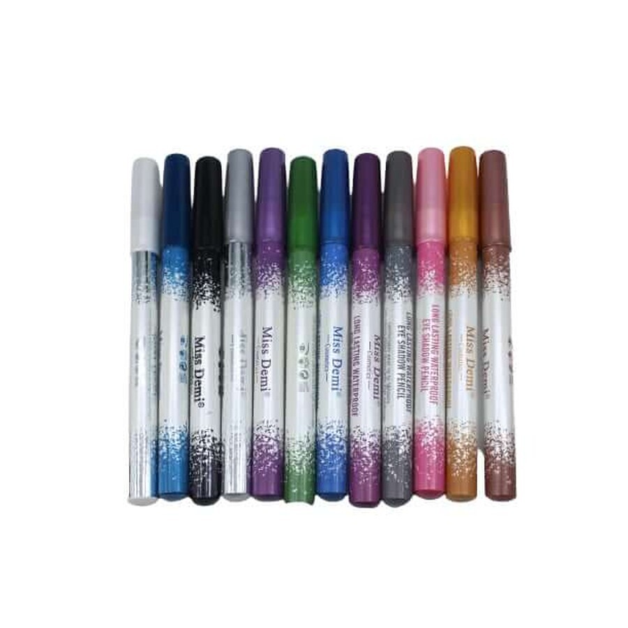 Buy Set of 12 waterproof eyeliners, Miss Demi, Long Lasting Set of 12 waterproof eyeliners, Miss Demi, Long Lasting