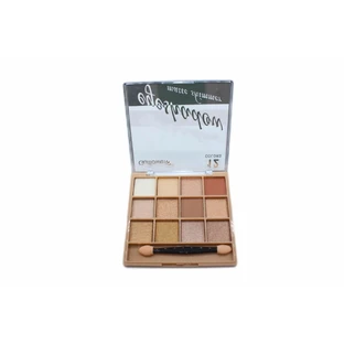 Gulflower Paleta de sombras de ojos con brillo mate, 12 colores, 02