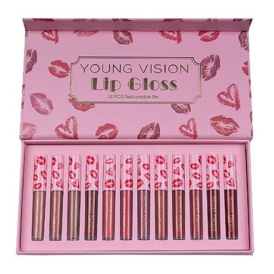 Young Vision Lip Gloss Rouge à lèvres à la mode Lot de 12