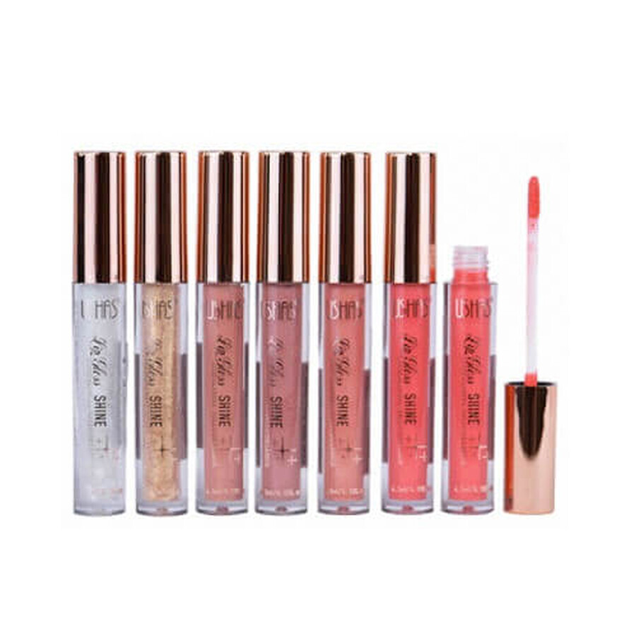 Set of 6 lip glosses, Ushas, Shine Lip Gloss, 02
