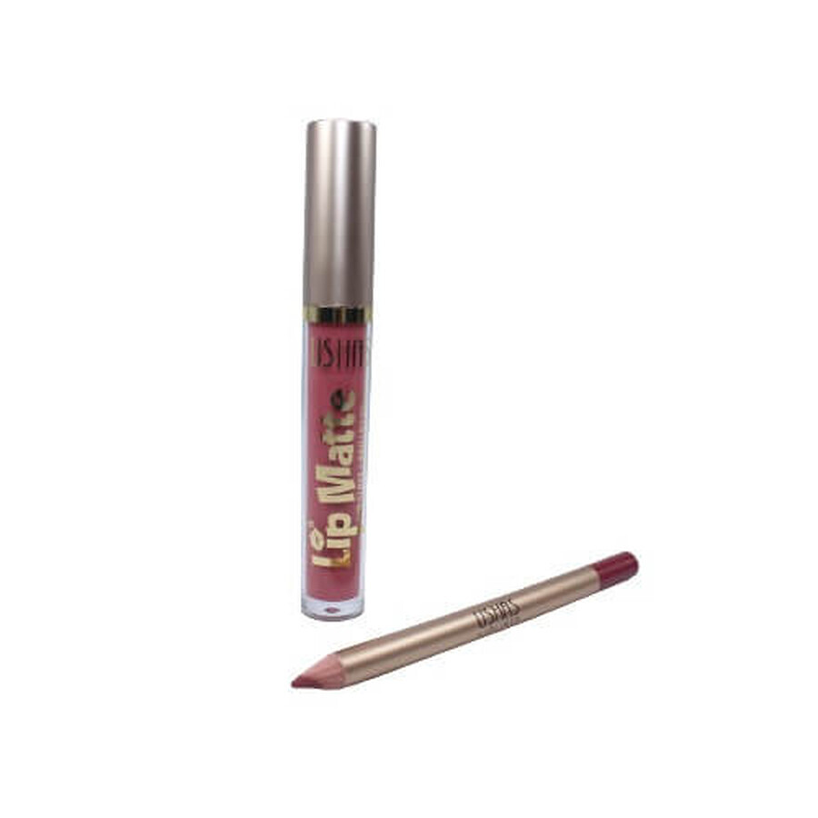 Lippenstift- und Bleistift-Set, Ushas, matt, wasserfest, 11