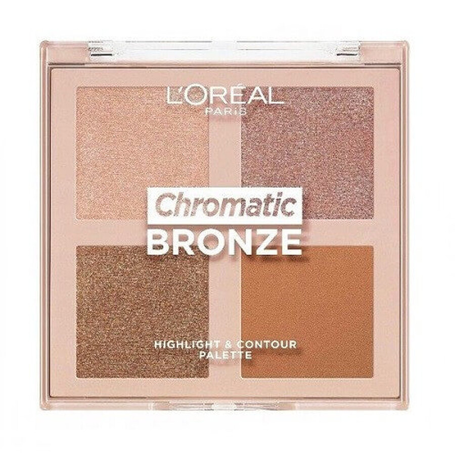 Highlighter- und Konturenpalette, Loreal, Chromatic Bronze, 10 g