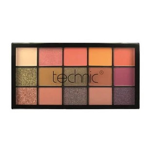 Paleta de sombras de ojos, Technic, Cinnamon Swirl, 15 colores