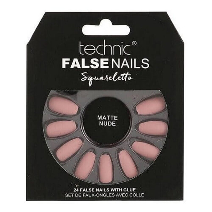 Acquista Set di 24 unghie finte, Technic, unghie finte, Squareletto, Nude opaco, adesivo incluso Set di 24 unghie finte, Technic, unghie finte, Squareletto, Nude opaco, adesivo incluso