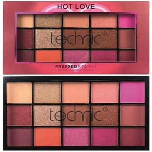 Oogschaduwpalet, Technic, Hot Love, 15 kleuren