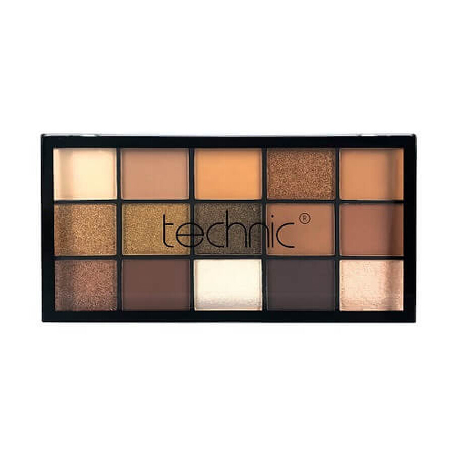 Eye shadow palette, Technic, Pressed Pigment, Boujee, 15 colors