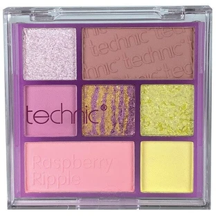 Oogschaduwpalet, Technic , Raspberry Ripple, 7 kleuren