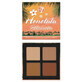 Bronzing powder palette, W7, Honolulu Silhouette Bronze &amp; Contour, 4 shades