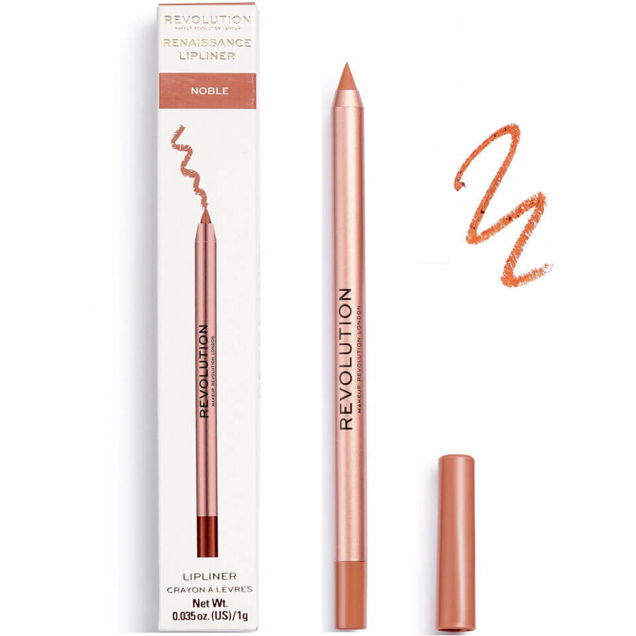 Boutique Crayon à lèvres, Makeup Revolution, Crayon à lèvres Renaissance, Noble, Marron Crayon à lèvres, Makeup Revolution, Crayon à lèvres Renaissance, Noble, Marron