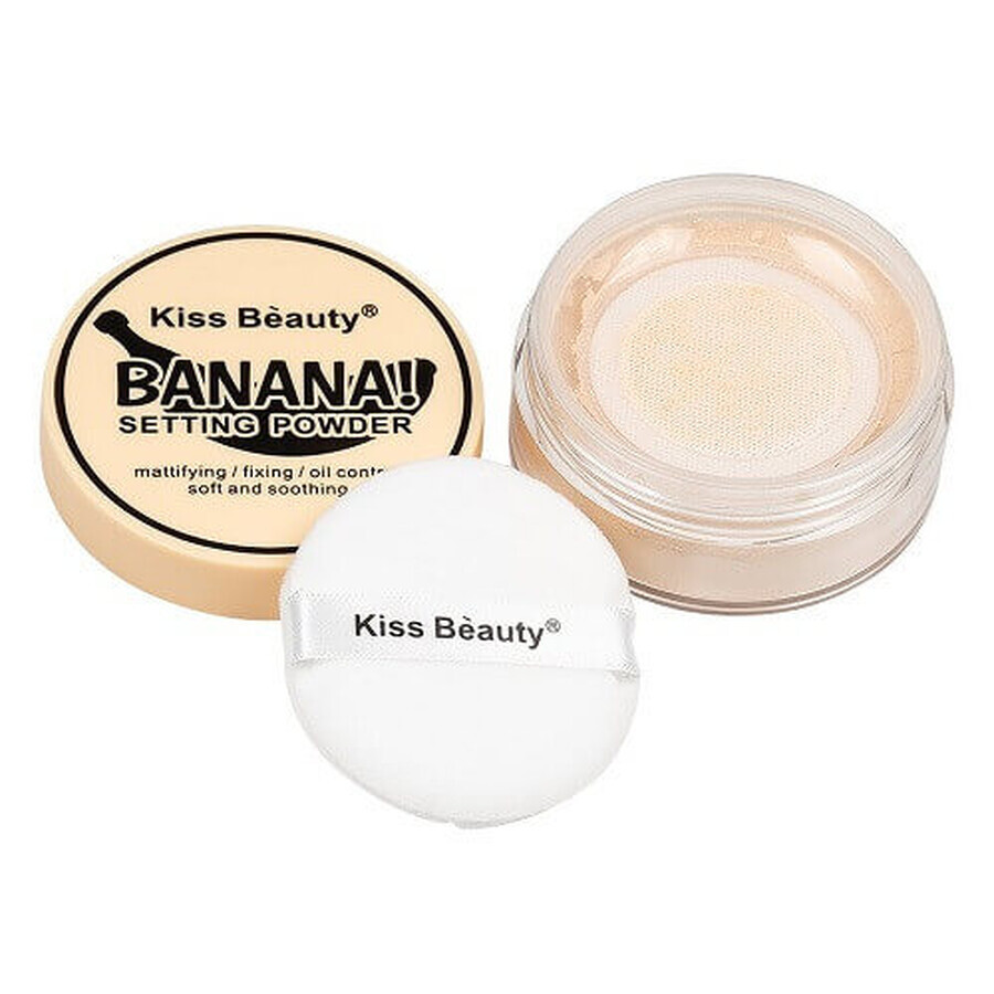 Matte powder, Kiss Beauty, Setting Powder, Oil Control, Banana, 16 g