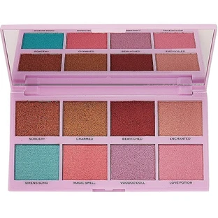 Makeup Revolution, Makeup Revolution, Under Your Spell Pigment Eyeshadow Palette, 8 glinsterende blushes