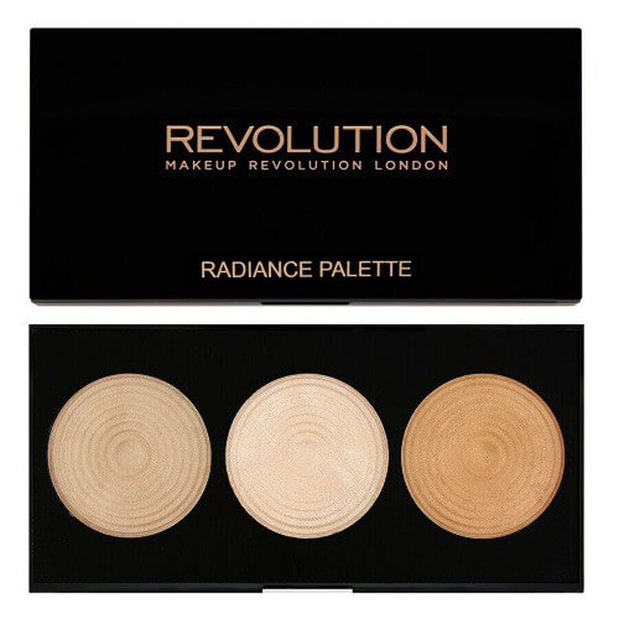 Makeup Revolution, Paleta Radiance, 3 iluminadores Radiant Lights