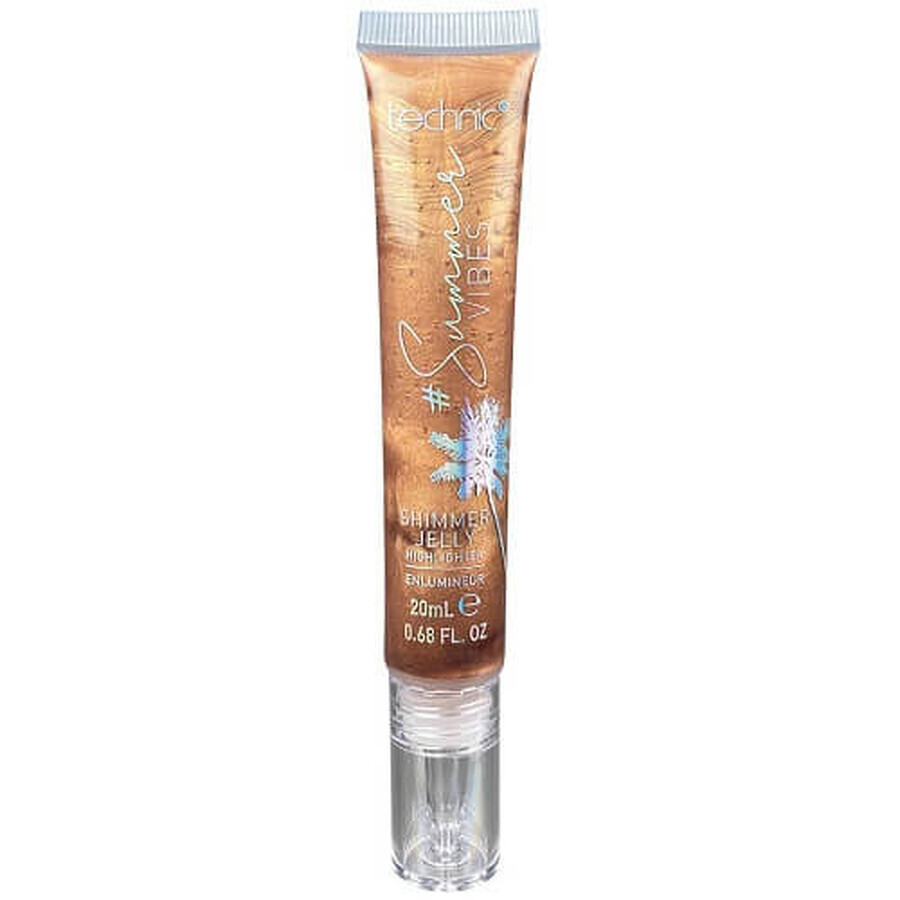 Illuminator, Technic, Summer Vibes, glinsterende gelei highlighter, Bronzed Beauty, 20 ml