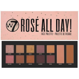 Rose All Day gezichtspalet, W7, Rose All Day gezichtspalet, 12 kleuren