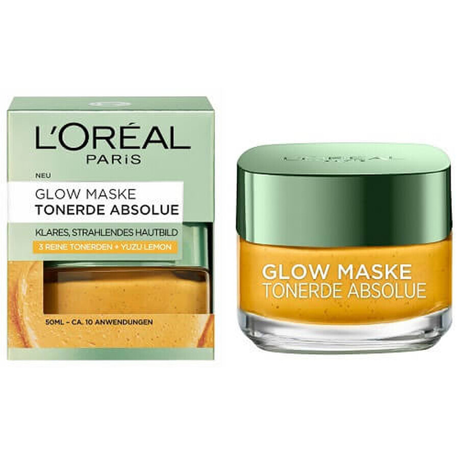 Loreal Glow Mask Absolutely Clay, 50 ml