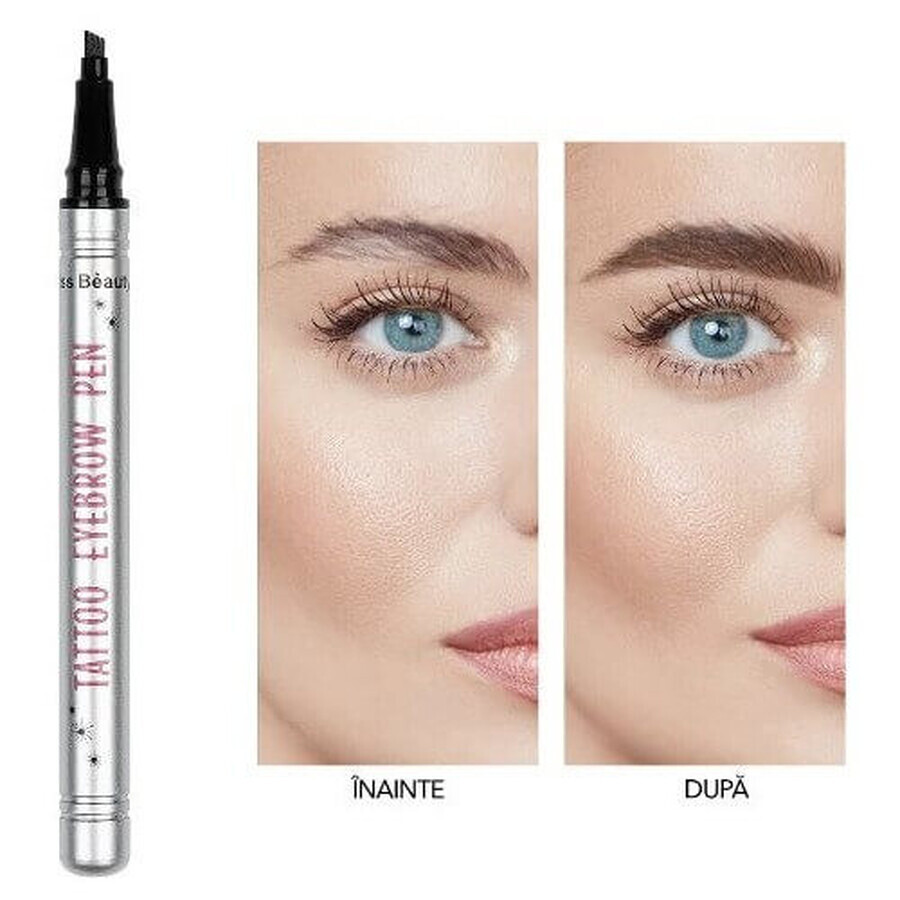 Cumpără Creion Sprancene cu efect de Microblading, Kiss Beauty, Tattoo Eyebrow Pen, 02 Dark Brown Creion Sprancene cu efect de Microblading, Kiss Beauty, Tattoo Eyebrow Pen, 02 Dark Brown