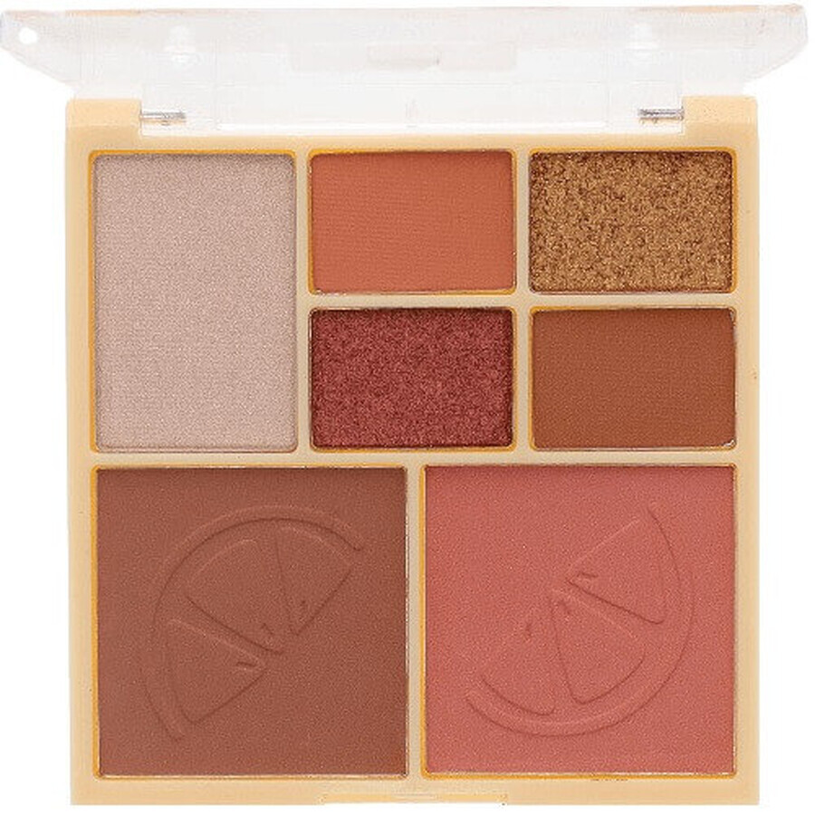 Sunkissed, Palette viso e ombretti Citrus Crush, 7 colori