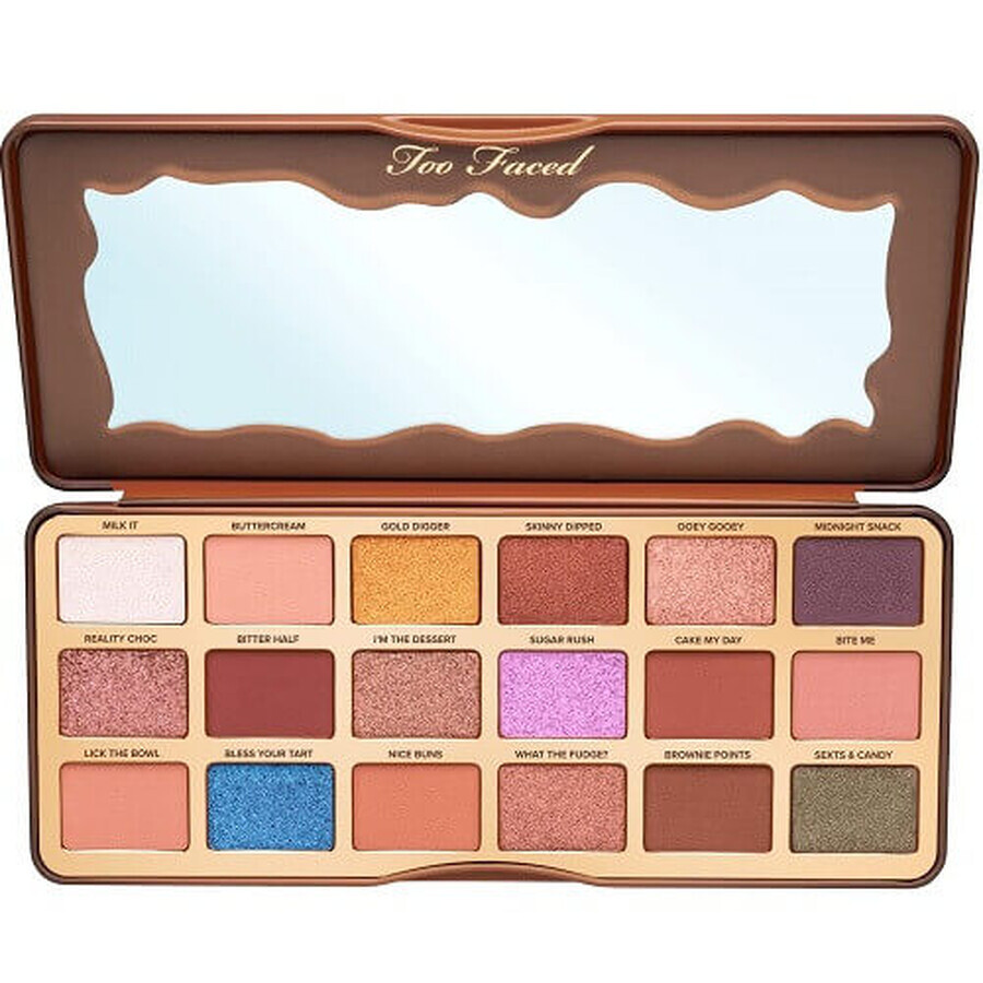 Eye shadow palette, Too Faced, Better Than Chocolate, 18 colors