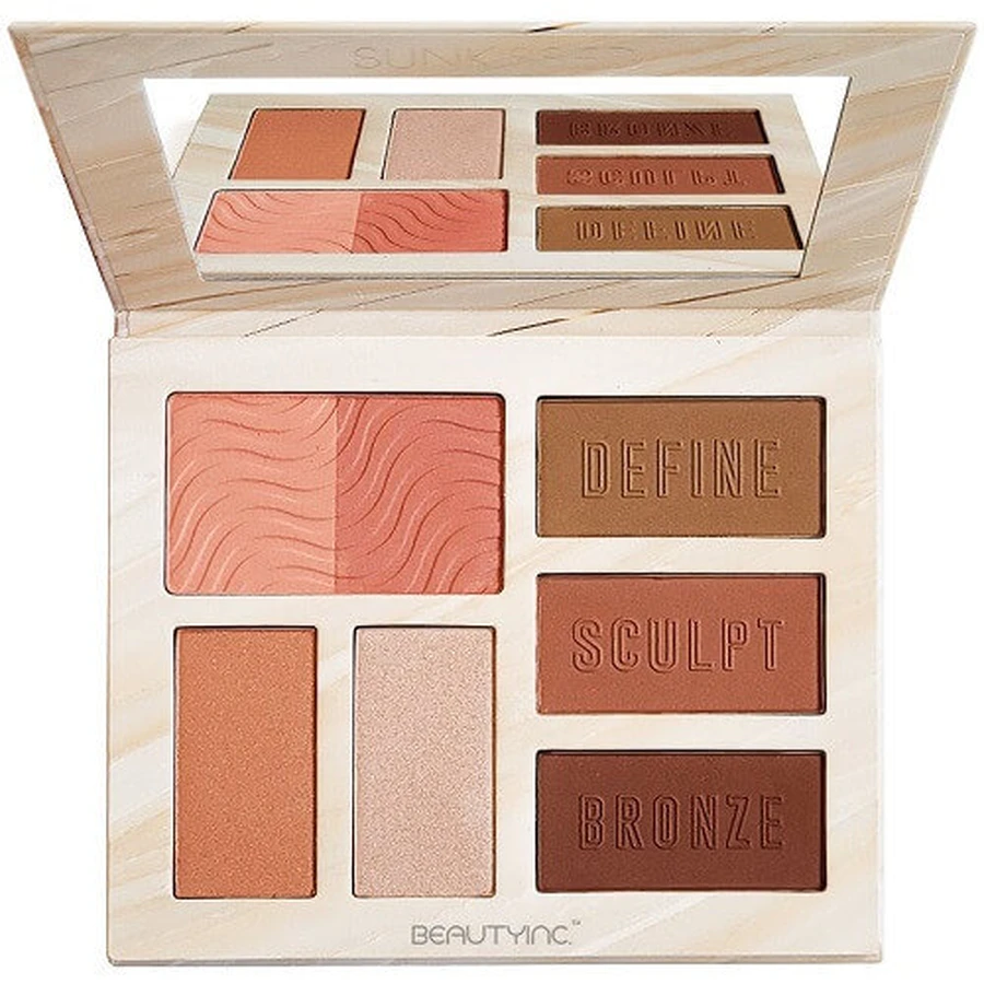 Palette de contour Sunkissed avec poudres bronzantes, Sunkissed Contour Pro Bronzing, 7 couleurs