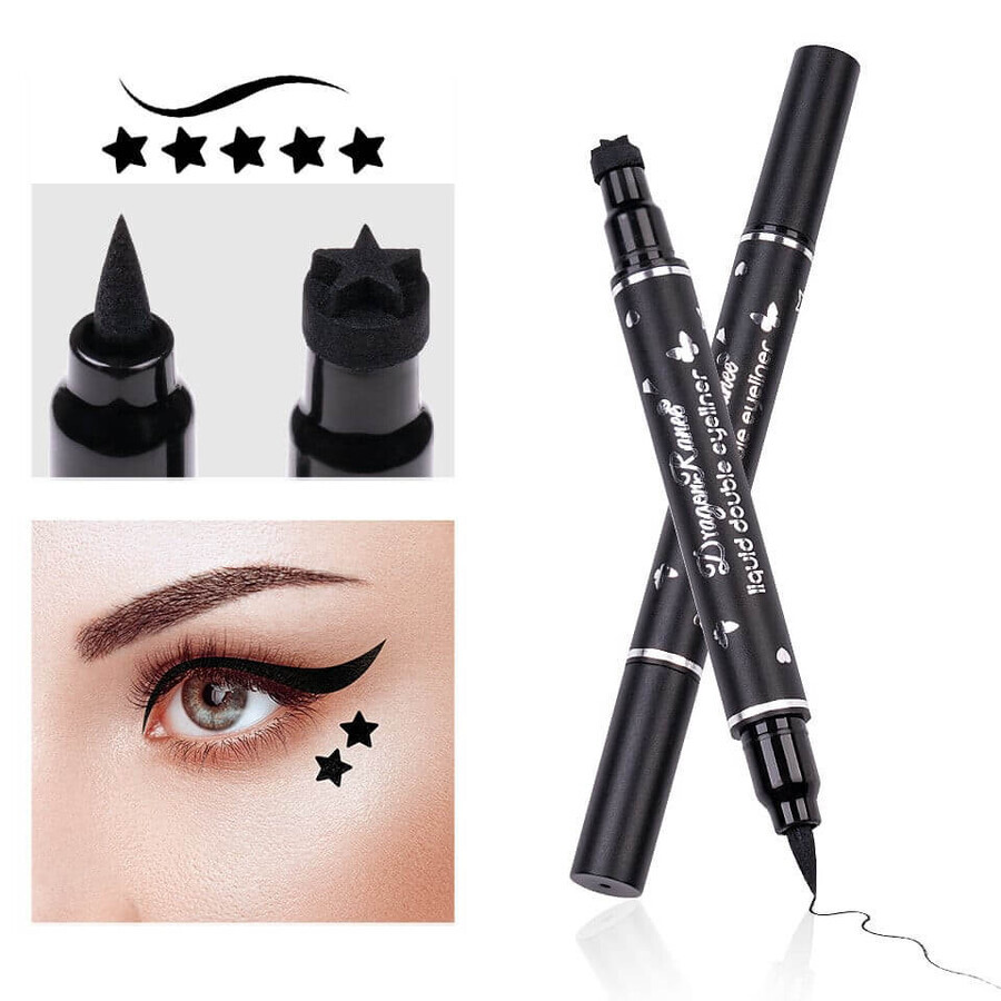 Carioca tussock eyeliner, Kiss Beauty, with star stamp, 01