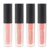 Set de 4 barras de labios líquidas Matte, Teayason, Matte, Baby Got Peach