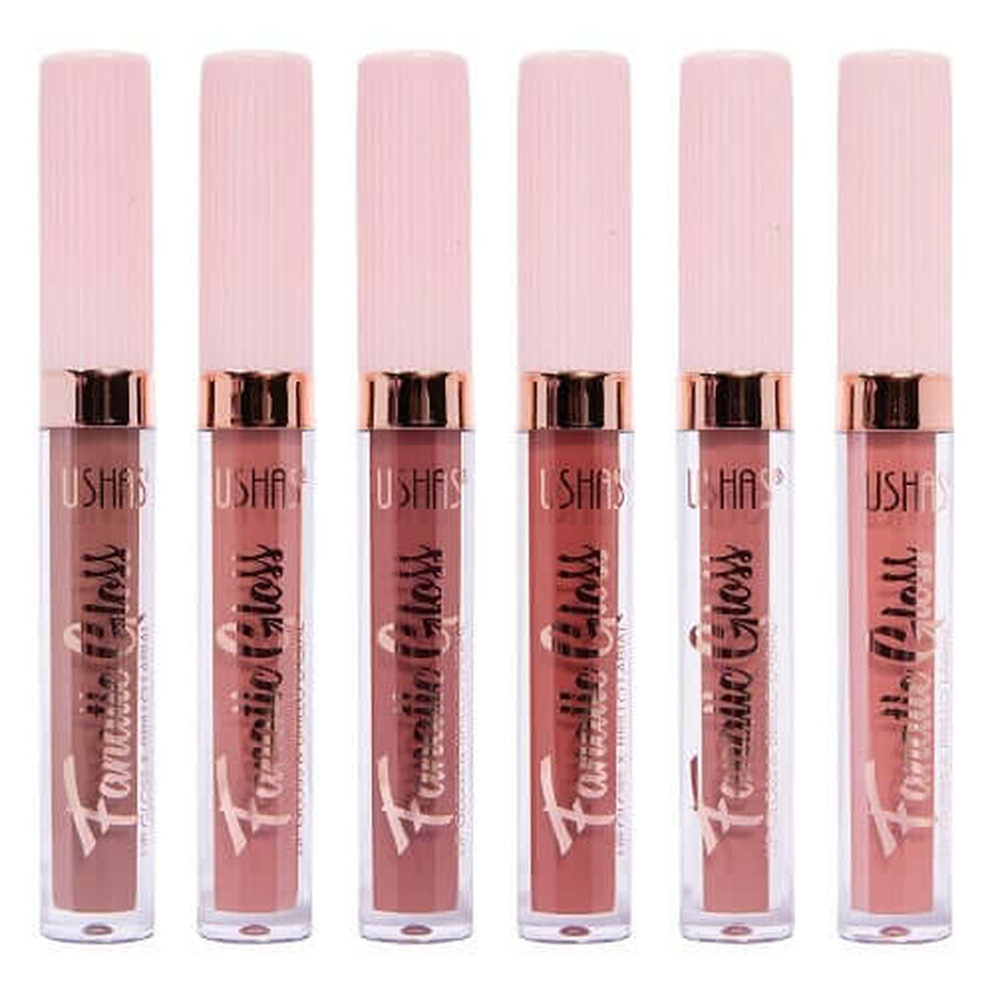 Winkel op Set van 6 lipglosses, Ushas, Fanatic Gloss, Naturel Set van 6 lipglosses, Ushas, Fanatic Gloss, Naturel