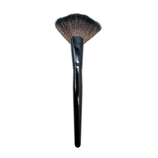 Waaierborstel voor Illuminator, Make-up, Waaierborstel, Zwart