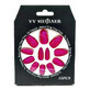Set di 12 unghie finte glitterate, VV Meijiaer, rosa