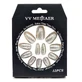 Set de 12 uñas postizas de purpurina, VV Meijiaer, Plata