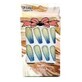 Set di 12 unghie finte degradate, unghie alla moda, 01