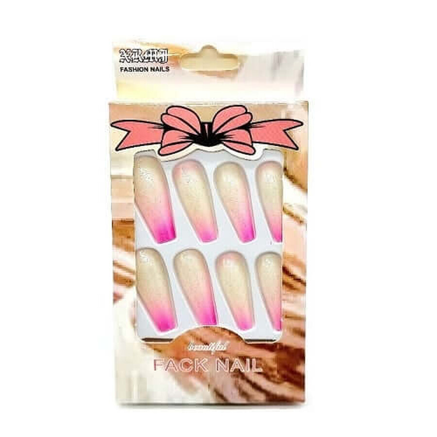 Set of 12 Gradient False Nails, Fashion Nail, 04
