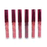 Lipstick Set van 6, Kiss Beauty, Matte Liquid Lipstick, A
