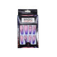Set of 12 False Nails with Natural Appearance, Magic Fingertips, 01