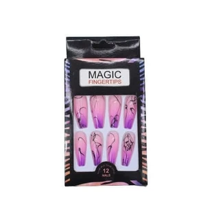 Set van 12 Natural Look Valse Vingernagels, Magic Fingertips, 02