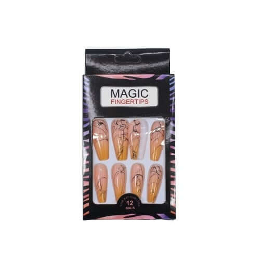 Shop Set mit 12 natürlich aussehenden falschen Fingernägeln, Magic Fingertips, 05 Set mit 12 natürlich aussehenden falschen Fingernägeln, Magic Fingertips, 05
