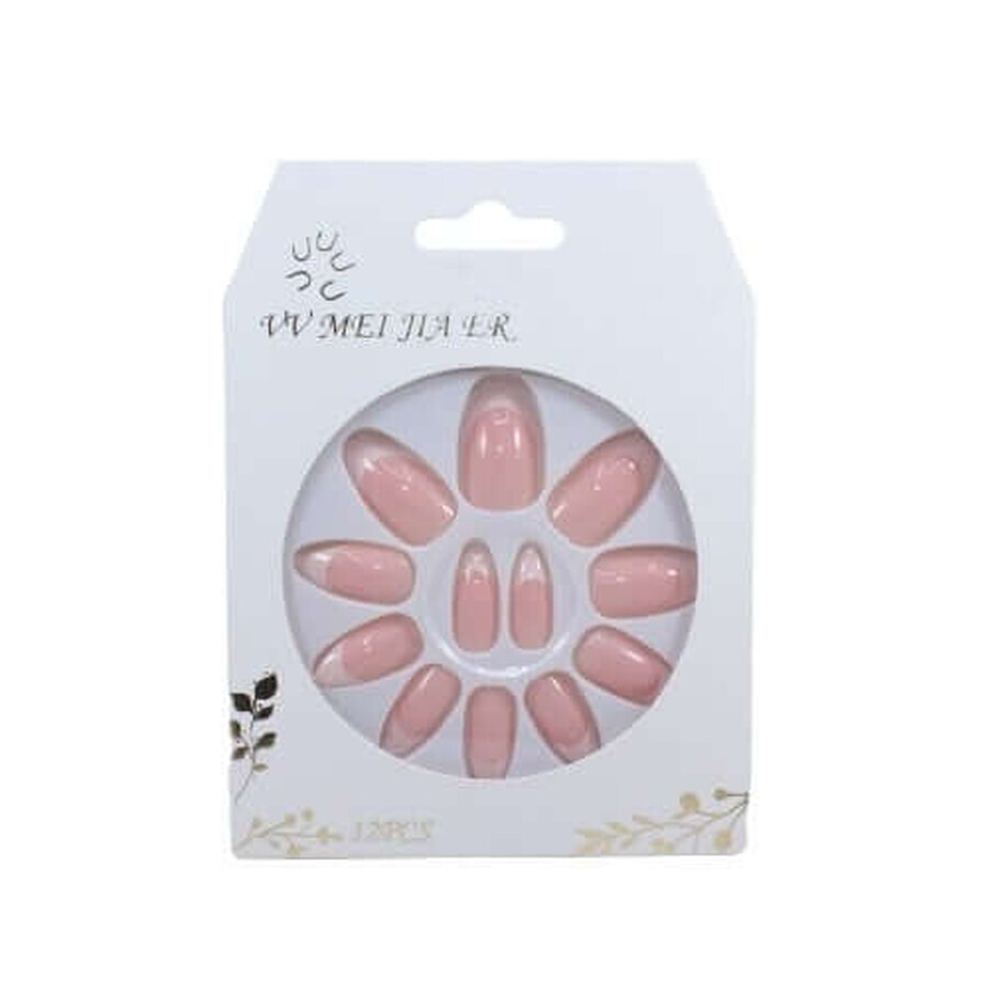 Buy Set of 12 False French Nails, VV Meijiaer, 08 Set of 12 False French Nails, VV Meijiaer, 08