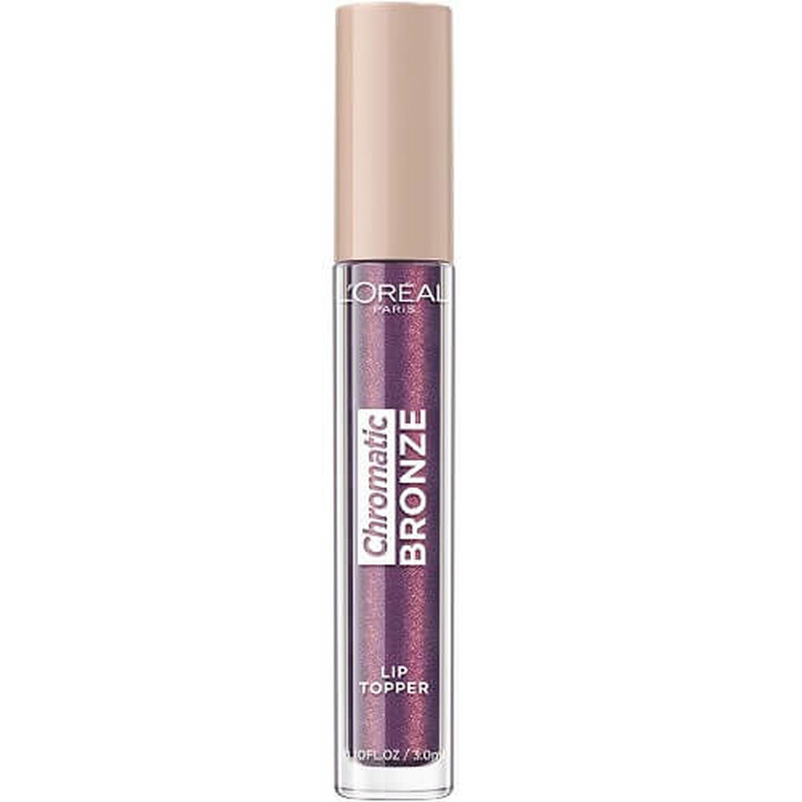 Boutique Brillant à lèvres métallique, Loreal, Chromatic Bronze, Lip Topper, 03 Purple Fizz, 3 ml Brillant à lèvres métallique, Loreal, Chromatic Bronze, Lip Topper, 03 Purple Fizz, 3 ml