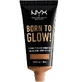 Base de maquillaje luminosa, NYX Professional Makeup, Born To Glow, Naturally Radiant, 15.8 Miel, 30 ml