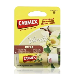 Bálsamo reparador para labios secos y agrietados con sabor a vainilla FPS 15, 4,25 g, Carmex