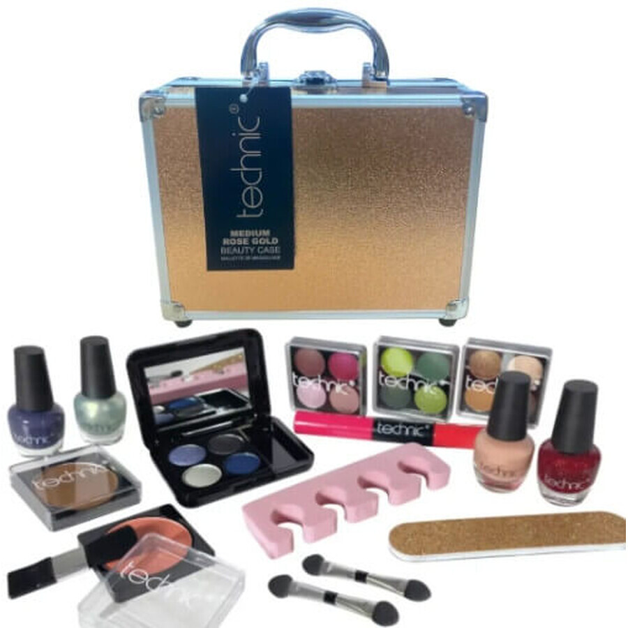 Shop Make-Up Kit Kosmetiktasche, Technic, Medium Beauty Case, Rose Gold Make-Up Kit Kosmetiktasche, Technic, Medium Beauty Case, Rose Gold