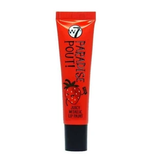Metallic lippenstift, W7, Paradise Pout Juicy, Sensuous Strawberry, 13 ml