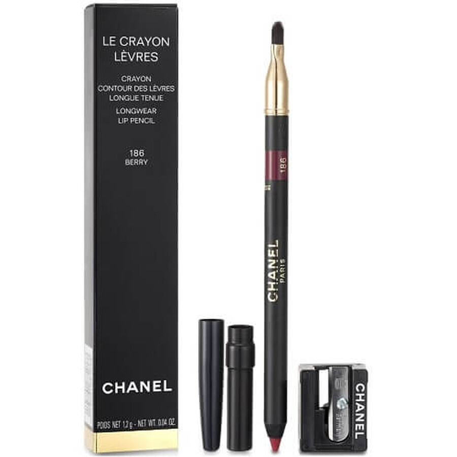 Acquista Matita labbra, Chanel, Le Crayon Levres, Longwear, 186 Berry, 1,2 g Matita labbra, Chanel, Le Crayon Levres, Longwear, 186 Berry, 1,2 g