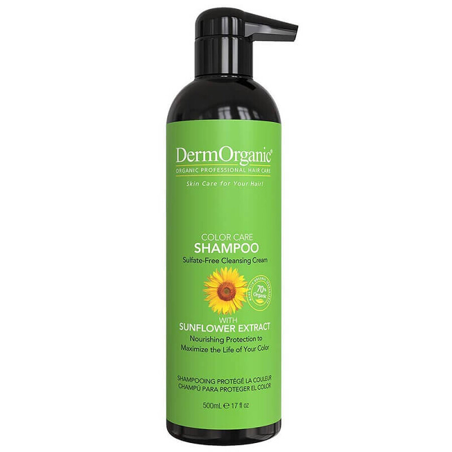 Professionelles Farbschutz-Shampoo ohne Sulfate, 500 ml, DermOrganic