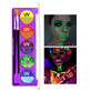 Paleta de maquillaje facial y corporal Handaiyan, ne&#243;n UV, kit de pintura de ensue&#241;o, 10 colores, 01