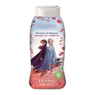 Champú y acondicionador con almizcle blanco Frozen II, 250 ml, Naturaverde