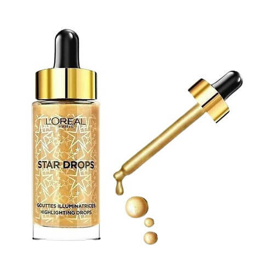 Iluminador Líquido, Loreal, Star Drops, Oro 15 ml