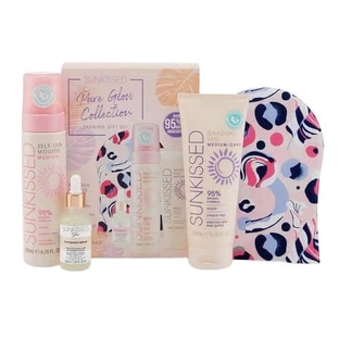 Sunkissed, Pure Glow Collection Tanning Gift Set, avec mousse autobronzante Medium