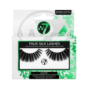Faux cils réutilisables, W7, faux cils en soie, Electra, avec adhésif inclus